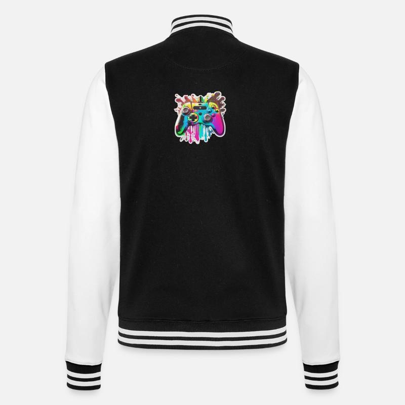 Contrôleur de jeu Rainbow Splash - Veste Teddy - noir/blanc