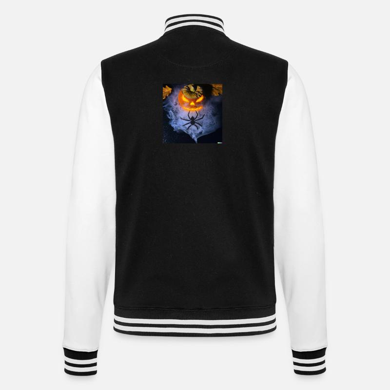Helloween2 - College-Sweatjacke - Schwarz/Weiß