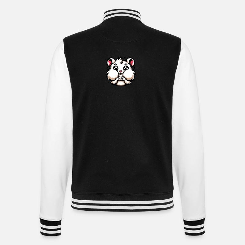 Hermann Hamsterbäckchen - Veste Teddy - noir/blanc