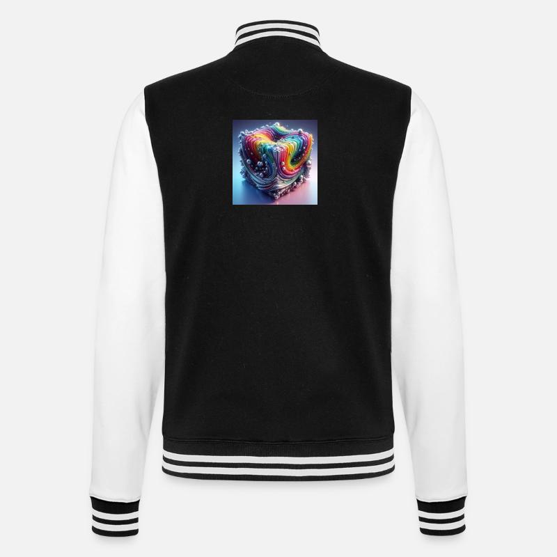 Cubodimensional - College Sweat Jacket - black/white