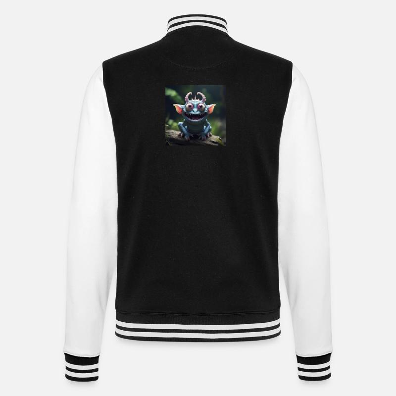 Créature joyeuse - Veste Teddy - noir/blanc