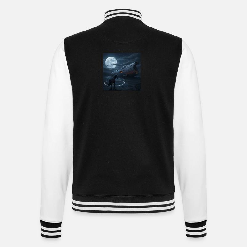 Vol de nuit vers l’inconnu - Veste Teddy - noir/blanc