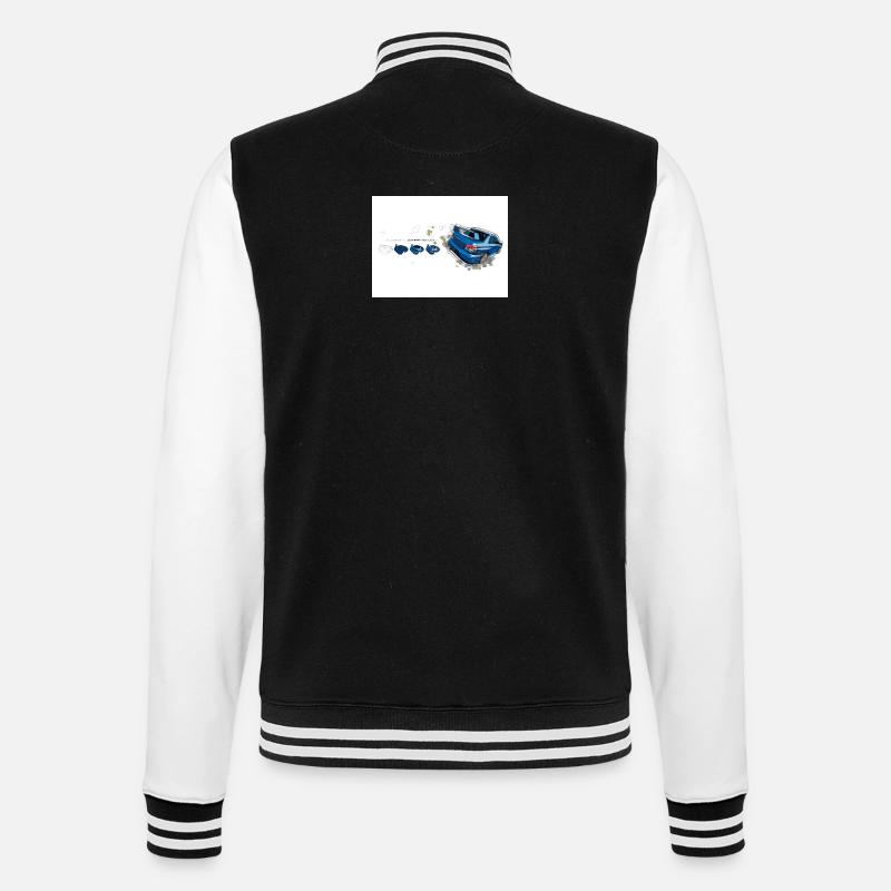 Sub Design - Veste Teddy - noir/blanc