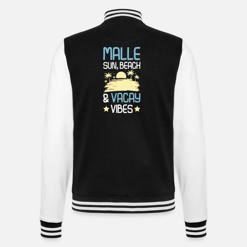 Malle Summer Saying - College Sweat Jacket - black/white