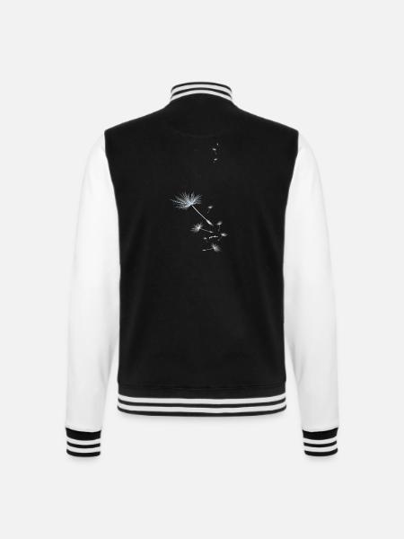 Pusteblume Design 4 - College-Sweatjacke - Schwarz/Weiß