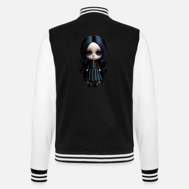 Foszek - College-Sweatjacke - Schwarz/Weiß