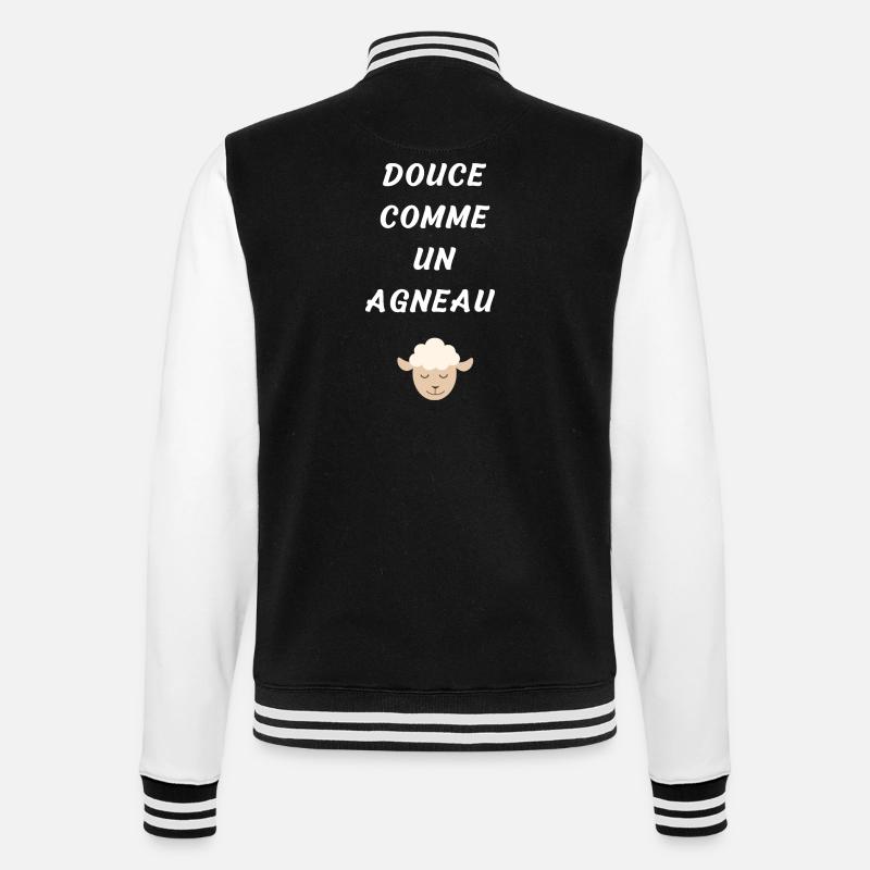 Douce comme un agneau - Veste Teddy - noir/blanc