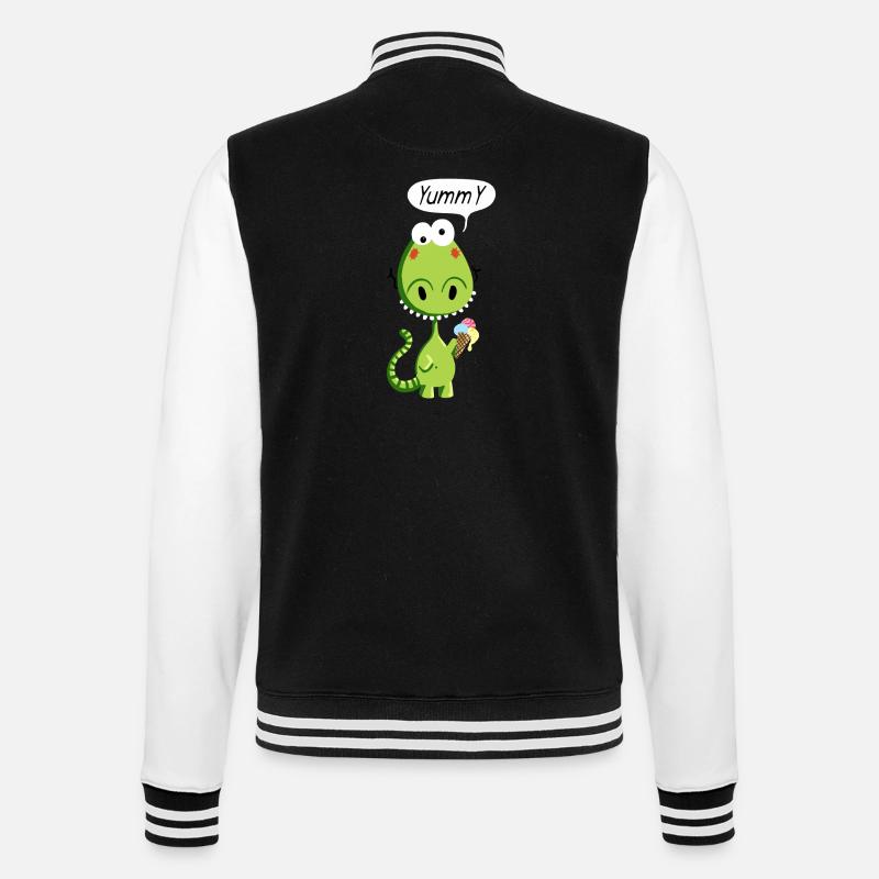 Drôle Dragon - Dragons - Comique - Veste Teddy - noir/blanc