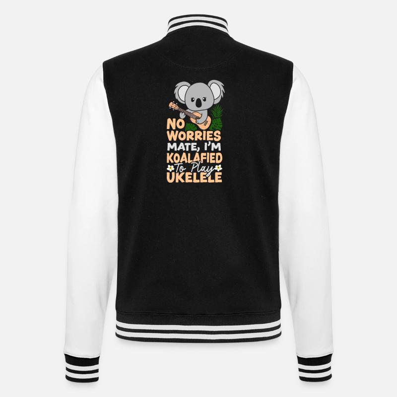 Ukulélé hawaïen Koala Koala No - Veste Teddy - noir/blanc