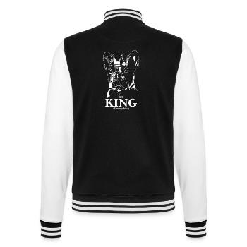 Bouledogue français Roi de tout Chiens - Veste Teddy - noir/blanc - Dos - Marisol (170cm)