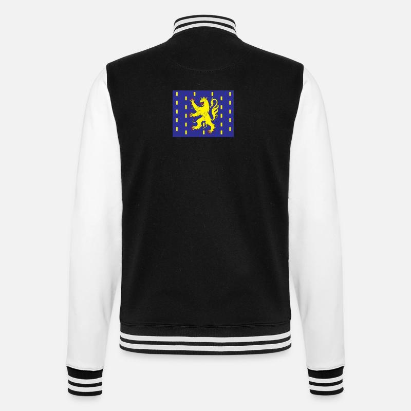 Franche Comté - Veste Teddy - noir/blanc