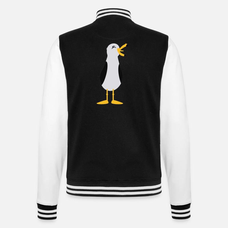 Seagull / Seagull (3c) - Veste Teddy - noir/blanc