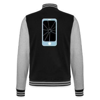 spider app - College Sweat Jacket - black/heather grey - Back - Marisol (170cm)