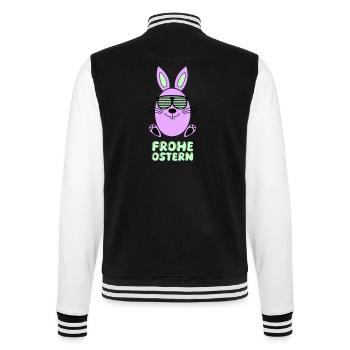 Joyeux lapin de Pâques 1 - Veste Teddy - noir/blanc - Dos - Marisol (170cm)