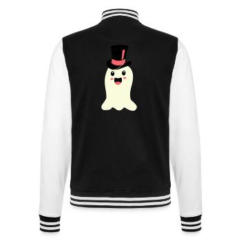 spirit - College Sweat Jacket - black/white - Back - Marisol (170cm)