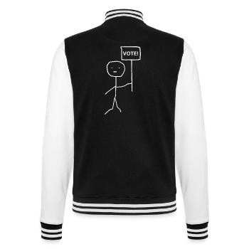 Sélectionner - Français - Veste Teddy - noir/blanc - Dos - Marisol (170cm)