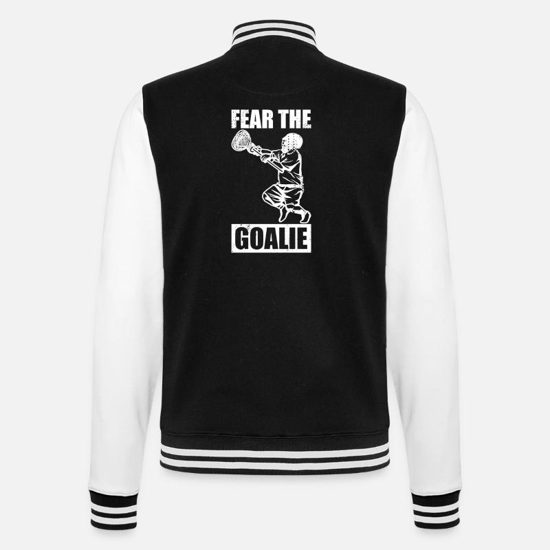 Lacrosse Torhüter - College-Sweatjacke - Schwarz/Weiß