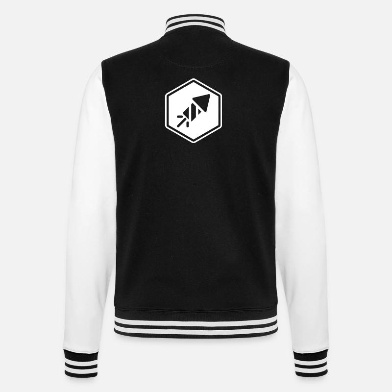 Fe & Py Originale - College-Sweatjacke - Schwarz/Weiß