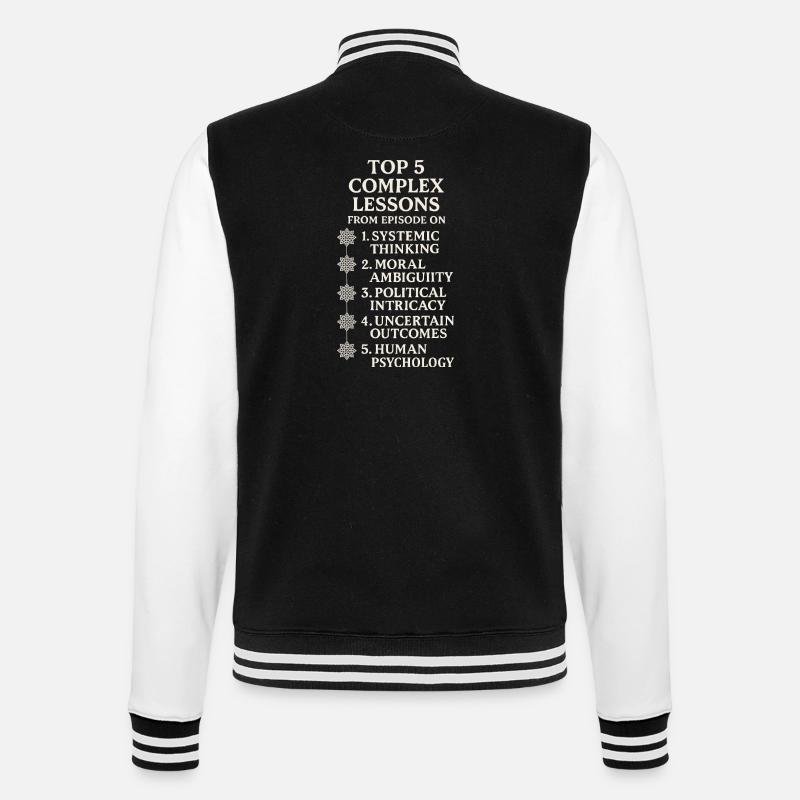 Complex lessons - College Sweat Jacket - black/white