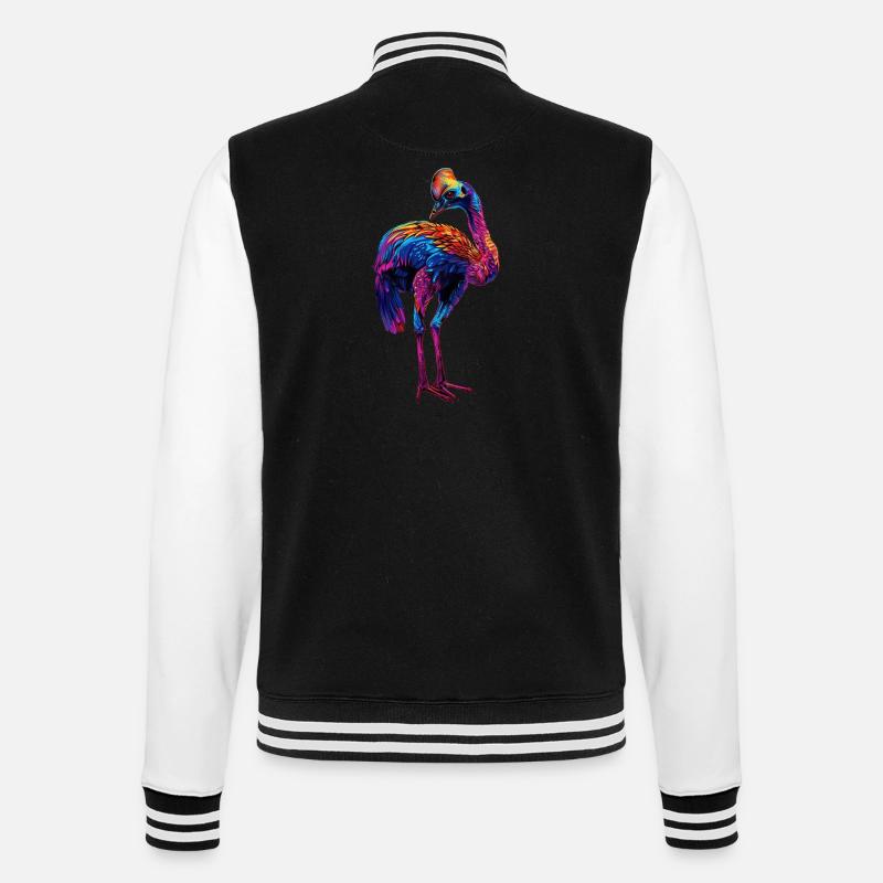 Kasuar - College-Sweatjacke - Schwarz/Weiß