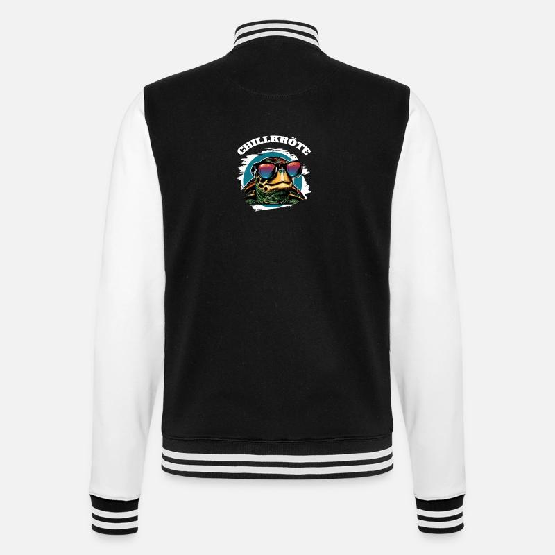 Chill Toad Turtle - College Sweat Jacket - black/white