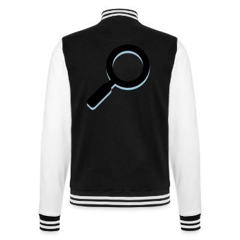 magnifying glass - College Sweat Jacket - black/white - Back - Marisol (170cm)