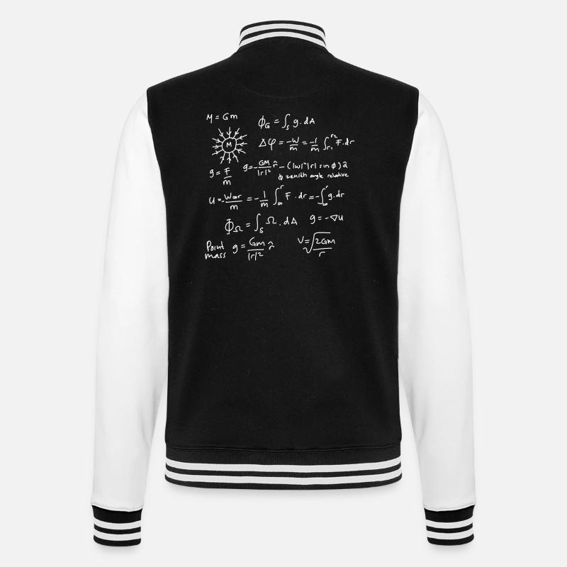 Physics Equations Unleashed - College Sweat Jacket - black/white