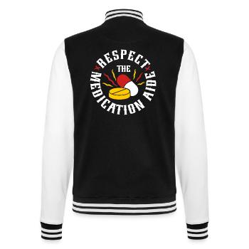 Medical Assistant MFA - College Sweat Jacket - black/white - Back - Marisol (170cm)