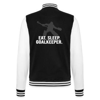 Hockey Feldhockey-Torwart Hockey-Goalkeeper - College-Sweatjacke - Schwarz/Weiß - Hinten - Marisol (170cm)
