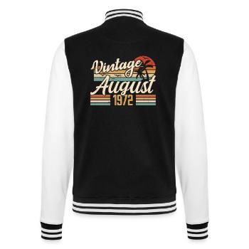 Août 1972 Anniversaire 1972 - Cadeau Légendes Août - Veste Teddy - noir/blanc - Dos - Marisol (170cm)