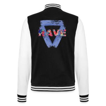rave e 42 - College Sweat Jacket - black/white - Back - Marisol (170cm)