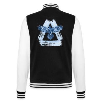 eagle e 206 - College Sweat Jacket - black/white - Back - Marisol (170cm)