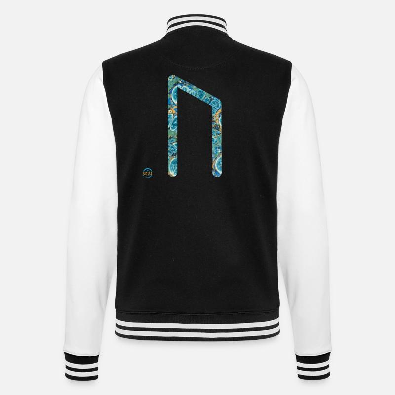 rune uruz e 100 - Veste Teddy - noir/blanc