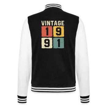 Millésime 1991 Né en 1991 - Veste Teddy - noir/blanc - Dos - Marisol (170cm)