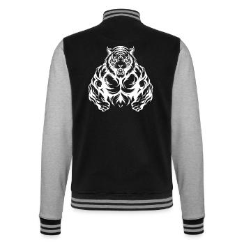 Tiger Musculation - Veste Teddy - noir/gris chiné - Dos - Marisol (170cm)