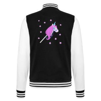 Hobby horse - College Sweat Jacket - black/white - Back - Marisol (170cm)