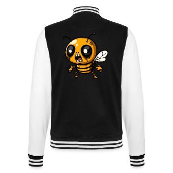 Abeille Halloween Zombie - Veste Teddy - noir/blanc - Dos - Marisol (170cm)