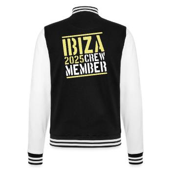 Ibiza 2025 Crew - College Sweat Jacket - black/white - Back - Marisol (170cm)