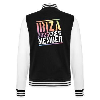 Ibiza 2025 Crew Colorful - College Sweat Jacket - black/white - Back - Marisol (170cm)