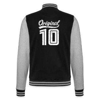 2010 Original 10 born 2010 - College Sweat Jacket - black/heather grey - Back - Marisol (170cm)