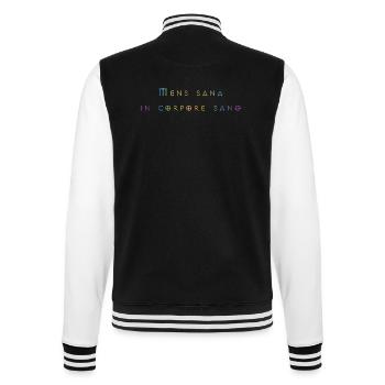 Mens sana Incorpore sano - Veste Teddy - noir/blanc - Dos - Marisol (170cm)