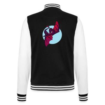 Herr Dragounet - College-Sweatjacke - Schwarz/Weiß - Hinten - Marisol (170cm)