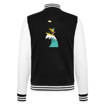KITE - ENTE - College-Sweatjacke - Schwarz/Weiß - Hinten - Marisol (170cm)