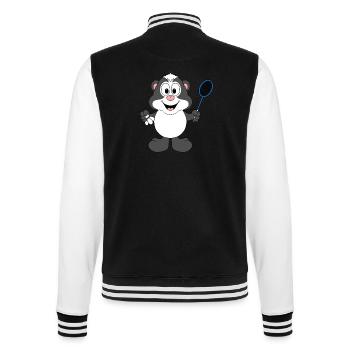STINKTIER - SPORT - FEDERBALL - BADMINTON - College-Sweatjacke - Schwarz/Weiß - Hinten - Marisol (170cm)