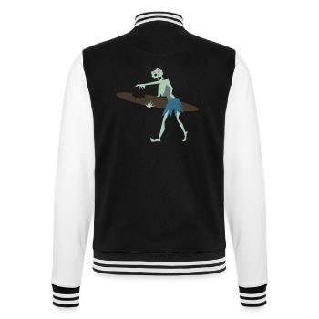 Surfeur Zombie Tiki - Veste Teddy - noir/blanc - Dos - Marisol (170cm)