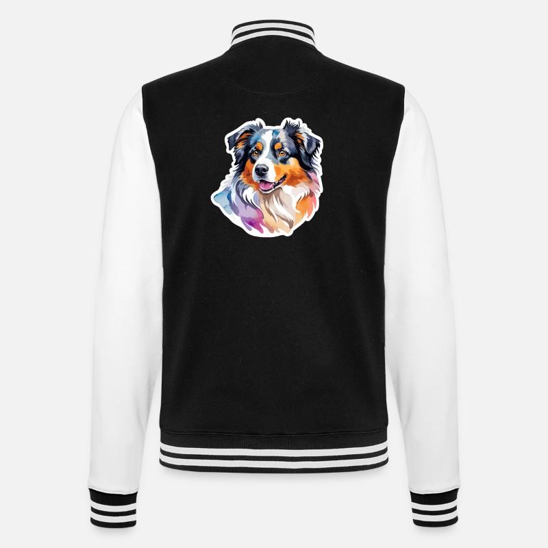 Berger Australien Aquarelles - Veste Teddy - noir/blanc