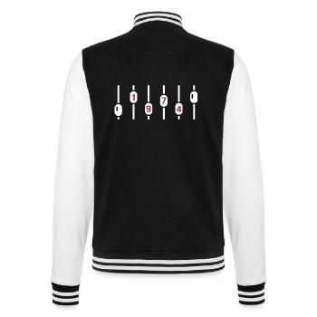 1974 geburtstag dj jubiläum sound engineer disco - College-Sweatjacke - Schwarz/Weiß - Hinten - Marisol (170cm)