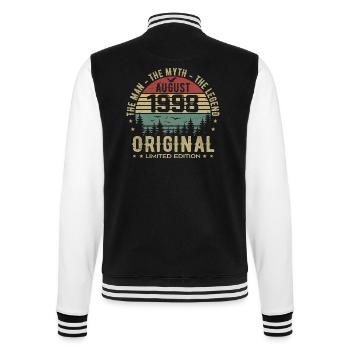 Legend Since Aug 1998 Birthday Gift 1998 - College Sweat Jacket - black/white - Back - Marisol (170cm)