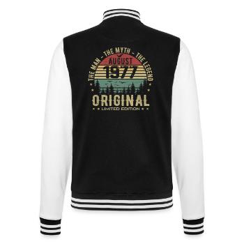 Légende Depuis Août 1977 Cadeau Anniversaire 1977 - Veste Teddy - noir/blanc - Dos - Marisol (170cm)