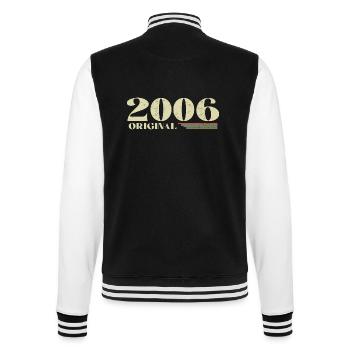Original 2006 Jahrgang 2006 Retro Jubiläum 2006 - College-Sweatjacke - Schwarz/Weiß - Hinten - Marisol (170cm)